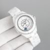 sy_no_E8EAE570DB6E5DB454BAC616B7527CBA_1 CHANEL J12 series 50 meter waterproof watch quartz movement ceramic strap white