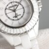 sy_no_E8EAE570DB6E5DB454BAC616B7527CBA_4 CHANEL J12 series 50 meter waterproof watch quartz movement ceramic strap white