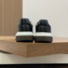 Prada Black-Grey Pebble-Leather Low-Top Sneaker