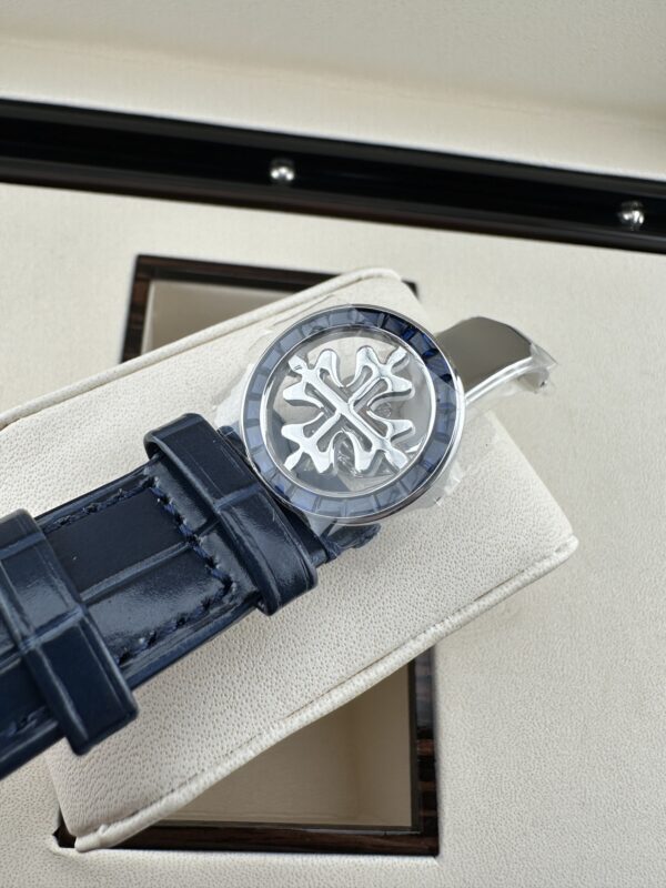 sy_no_EB5B7CD66093CE2A7F493B4EA6B4F0D2_7 Patek Philippe Super Complex Function Timepiece Series Automatic Mechanical Movement Blue Dial Platinum Case Crocodile Leather Strap
