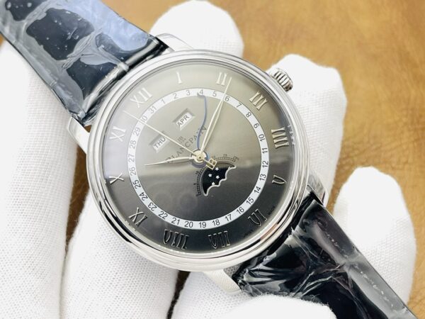 sy_no_EB6F86BCD9E4C2CB3466F551713FAC97_0 BLANCPEIN Classic Series Automatic Mechanical Movement Date Display Week Display Month Display Men's Watch Swiss Watch 40mm Silver Dial Steel Case