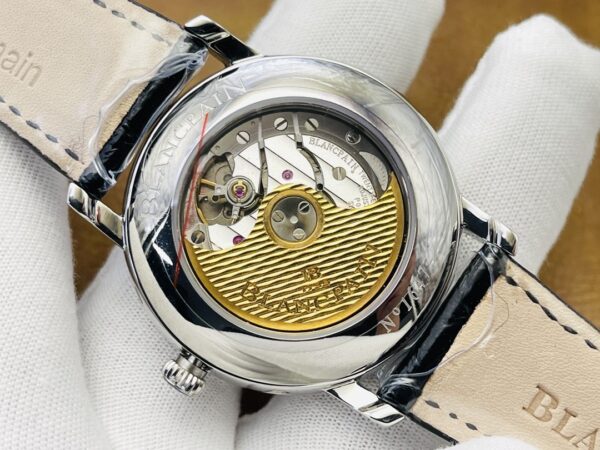 sy_no_EB6F86BCD9E4C2CB3466F551713FAC97_6 BLANCPEIN Classic Series Automatic Mechanical Movement Date Display Week Display Month Display Men's Watch Swiss Watch 40mm Silver Dial Steel Case