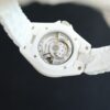 CHANEL J12 watch with automatic mechanical movement, ceramic strap, white dial