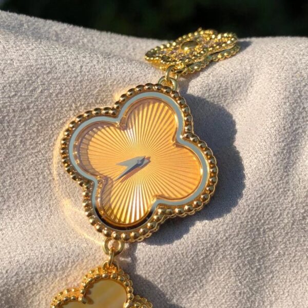 Van Cleef&Arpels Alhambra Four Leaf Lucky Series Quartz Movement Fashion Simple Women's Watch Swiss Watch