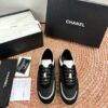 sy_no_ED6C82B08B698F15D76ADE6D4D19472C_0 Chanel Black & White Low-Top Sneaker with Suede & Mesh Detailing