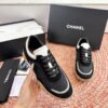 sy_no_ED6C82B08B698F15D76ADE6D4D19472C_2 Chanel Black & White Low-Top Sneaker with Suede & Mesh Detailing