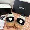 sy_no_ED6C82B08B698F15D76ADE6D4D19472C_7 Chanel Black & White Low-Top Sneaker with Suede & Mesh Detailing