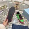 sy_no_EE1ACAC5724B2AC5C42672C2E8EDB32F_3 Prada Red and Green Nylon Suede Retro Trainer