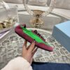 sy_no_EE1ACAC5724B2AC5C42672C2E8EDB32F_4 Prada Red and Green Nylon Suede Retro Trainer