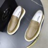Prada Khaki Grain-Leather Chunky Loafer