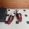 sy_no_EFBF9FAA0B333A60E28FFC5730165DA0_0 Chanel Suede & Knit Collar Platform Trainer Burgundy-White-Knit