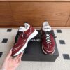 sy_no_EFBF9FAA0B333A60E28FFC5730165DA0_2 Chanel Suede & Knit Collar Platform Trainer Burgundy-White-Knit