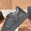 sy_no_EFCCA947F1C5395B395207BD3CDE3890_7 Dior All Black Embossed Oblique Leather Low Sneaker