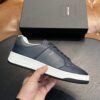 sy_no_F049249A09EE5A409A91387AF6B6D9B4_0 Saint Laurent Navy Blue Pebble-Leather SL61 White-Sole Low-Top Sneaker