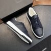 sy_no_F049249A09EE5A409A91387AF6B6D9B4_3 Saint Laurent Navy Blue Pebble-Leather SL61 White-Sole Low-Top Sneaker