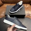 sy_no_F049249A09EE5A409A91387AF6B6D9B4_4 Saint Laurent Navy Blue Pebble-Leather SL61 White-Sole Low-Top Sneaker