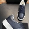 sy_no_F049249A09EE5A409A91387AF6B6D9B4_6 Saint Laurent Navy Blue Pebble-Leather SL61 White-Sole Low-Top Sneaker