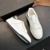 sy_no_F0555D270BF62D313E2372E7BB1F586A_3 Saint Laurent White-Green Pebble-Leather Low-Top Sneaker