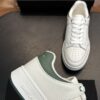 sy_no_F0555D270BF62D313E2372E7BB1F586A_6 Saint Laurent White-Green Pebble-Leather Low-Top Sneaker