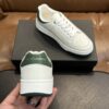 sy_no_F0555D270BF62D313E2372E7BB1F586A_7 Saint Laurent White-Green Pebble-Leather Low-Top Sneaker