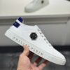 Philipp Plein White Grain-Leather Hexagon-Logo Low-Top Sneaker