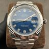 sy_no_F2741DAF5C20BC3316CFBBEAB73DEC18_3 Rolex Dog Tooth Ring Diamond Log Series Blue Diamond Log Automatic Mechanical Movement 100m Waterproof Men's Watch