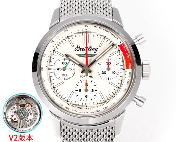 sy_no_F55CB8FB43EA535D779F15ECEE132FB7_1 BREITLING Breitling TOP TIME series automatic mechanical movement men's watch Swiss watch stainless steel strap