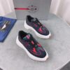 sy_no_F56876A4EF4DE916A6A40EA78C80433A_1 Prada Navy Red Mesh Chunky Dad Sneaker
