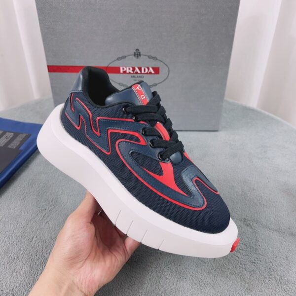 sy_no_F56876A4EF4DE916A6A40EA78C80433A_2 Prada Navy Red Mesh Chunky Dad Sneaker