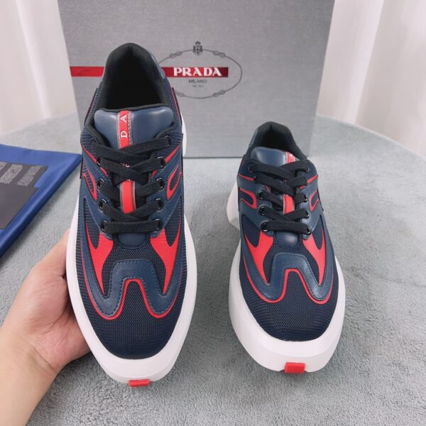 sy_no_F56876A4EF4DE916A6A40EA78C80433A_3 Prada Navy Red Mesh Chunky Dad Sneaker