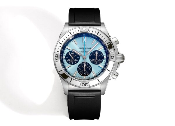 sy_no_F5B880C9D690DD8FEF5B3F223CD2CFC6_0 BREITLING Breitling mechanical timing series automatic mechanical movement three eye timing sports men's watch Swiss watch 42mm blue dial stainless steel case rubber strap