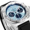 sy_no_F5B880C9D690DD8FEF5B3F223CD2CFC6_3 BREITLING Breitling mechanical timing series automatic mechanical movement three eye timing sports men's watch Swiss watch 42mm blue dial stainless steel case rubber strap
