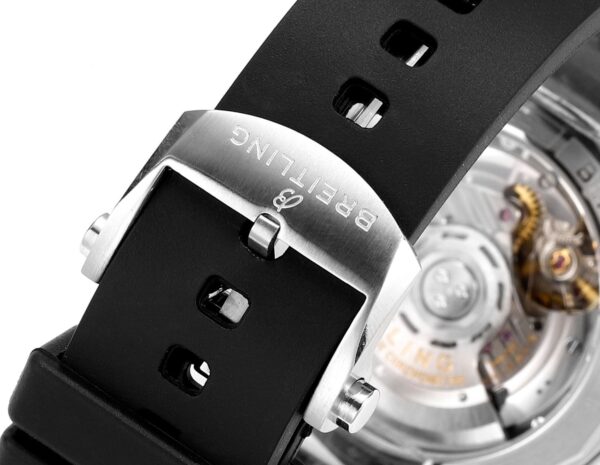 sy_no_F5B880C9D690DD8FEF5B3F223CD2CFC6_8 BREITLING Breitling mechanical timing series automatic mechanical movement three eye timing sports men's watch Swiss watch 42mm blue dial stainless steel case rubber strap