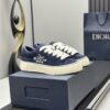 sy_no_F5E0C65CBA6609CBE5C3F27D2C5EEB79_1 Dior Navy Blue Suede White Thick Lace Low-Top Sneaker