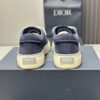 sy_no_F5E0C65CBA6609CBE5C3F27D2C5EEB79_5 Dior Navy Blue Suede White Thick Lace Low-Top Sneaker