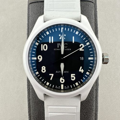 sy_no_F61E88B88206288243309013C1E72E4B_0 IWC Pilot Series Automatic Mechanical Movement 100m Waterproof Unisex Swiss Watch 41mm Black Dial Ceramic Case Rubber Strap
