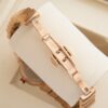 BVLGARI LVCEA watch automatic mechanical movement, stainless steel K gold 18k rose gold strap, mother of pearl dial, women's model, date display