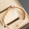 BVLGARI LVCEA watch automatic mechanical movement, stainless steel K gold 18k rose gold strap, mother of pearl dial, women's model, date display