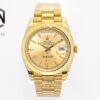 sy_no_F65D8597DED0C75ADC125EC4204EE461_0 ROLEX Rolex Dog Tooth Ring Weekly Calendar Automatic Mechanical Movement 100m Waterproof Date Display Swiss Watch 36mm Gold Dial Gold Strap