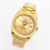 sy_no_F65D8597DED0C75ADC125EC4204EE461_1 ROLEX Rolex Dog Tooth Ring Weekly Calendar Automatic Mechanical Movement 100m Waterproof Date Display Swiss Watch 36mm Gold Dial Gold Strap