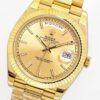 sy_no_F65D8597DED0C75ADC125EC4204EE461_3 ROLEX Rolex Dog Tooth Ring Weekly Calendar Automatic Mechanical Movement 100m Waterproof Date Display Swiss Watch 36mm Gold Dial Gold Strap