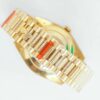 sy_no_F65D8597DED0C75ADC125EC4204EE461_8 ROLEX Rolex Dog Tooth Ring Weekly Calendar Automatic Mechanical Movement 100m Waterproof Date Display Swiss Watch 36mm Gold Dial Gold Strap