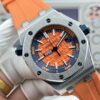 AUDEMARS PIGUET Audemars Piguet Royal Oak Offshore Series Automatic Mechanical Movement 300m Waterproof Men's Watch Swiss Watch Orange Dial Stainless Steel Case Rubber Strap
