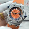 AUDEMARS PIGUET Audemars Piguet Royal Oak Offshore Series Automatic Mechanical Movement 300m Waterproof Men's Watch Swiss Watch Orange Dial Stainless Steel Case Rubber Strap