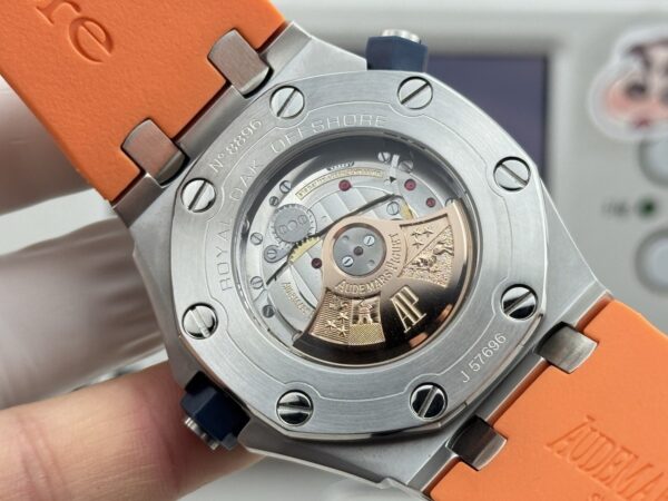 AUDEMARS PIGUET Audemars Piguet Royal Oak Offshore Series Automatic Mechanical Movement 300m Waterproof Men's Watch Swiss Watch Orange Dial Stainless Steel Case Rubber Strap