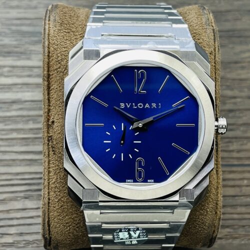 sy_no_F703509EF0D246159F155192088AD6E8_0 BVLGARI OCTO watch with automatic mechanical movement and stainless steel strap