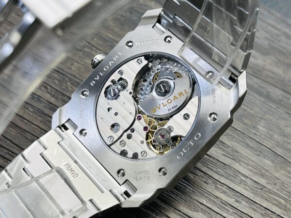 sy_no_F703509EF0D246159F155192088AD6E8_6 BVLGARI OCTO watch with automatic mechanical movement and stainless steel strap