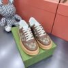 sy_no_F74A1FFDB10BE061170E609FE38E5C44_1 Gucci MAC8 GG Canvas & Brown Leather Sneaker