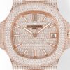 sy_no_F79DA3E3F9F79CB89AB8A02D0BD595FF_1 Patek Philippe Sporty Elegance NAUTILUS Series Nautilus Automatic Mechanical Movement Gold Dial Gold Strap