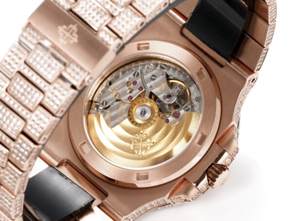 sy_no_F79DA3E3F9F79CB89AB8A02D0BD595FF_7 Patek Philippe Sporty Elegance NAUTILUS Series Nautilus Automatic Mechanical Movement Gold Dial Gold Strap